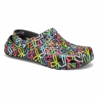 Sabot JGOLDCROWN FOOTSTEPS, noir/multi, femmes