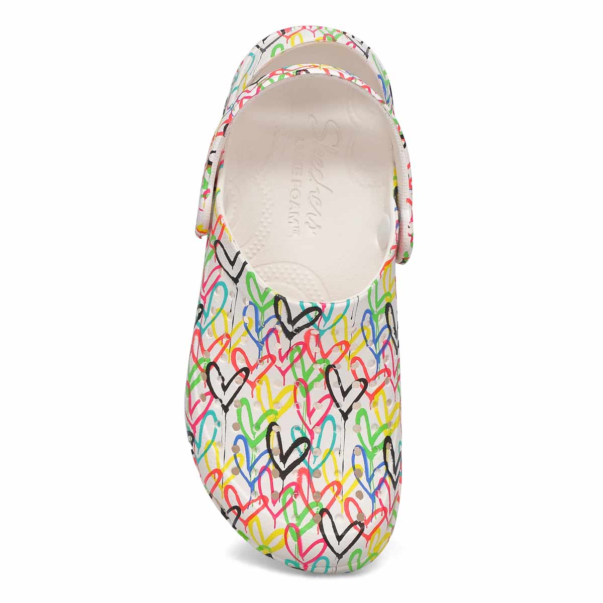 Sabot JGOLDCROWN FOOTSTEPS, blanc/multi, femmes