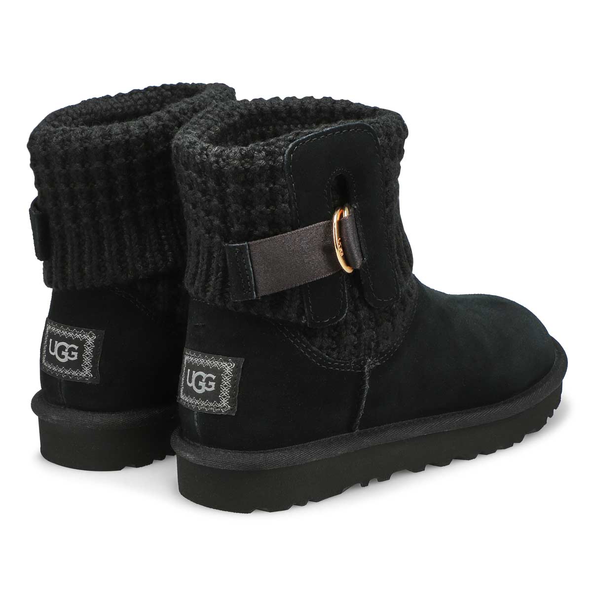 UGG Women's Classic Solene Mini Boot - Black | SoftMoc.com