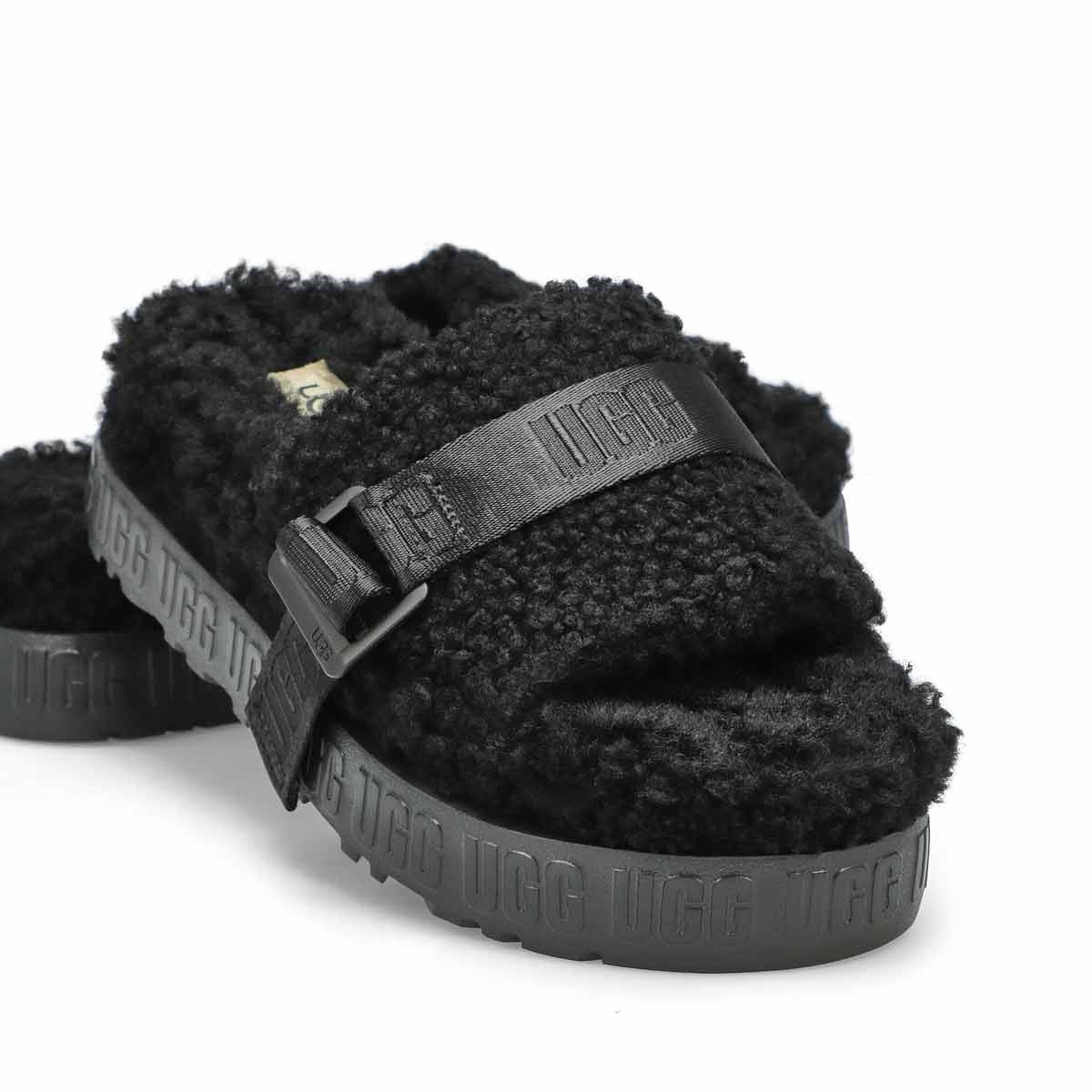 Women's Fluffita Sheepskin Slipper - Black
