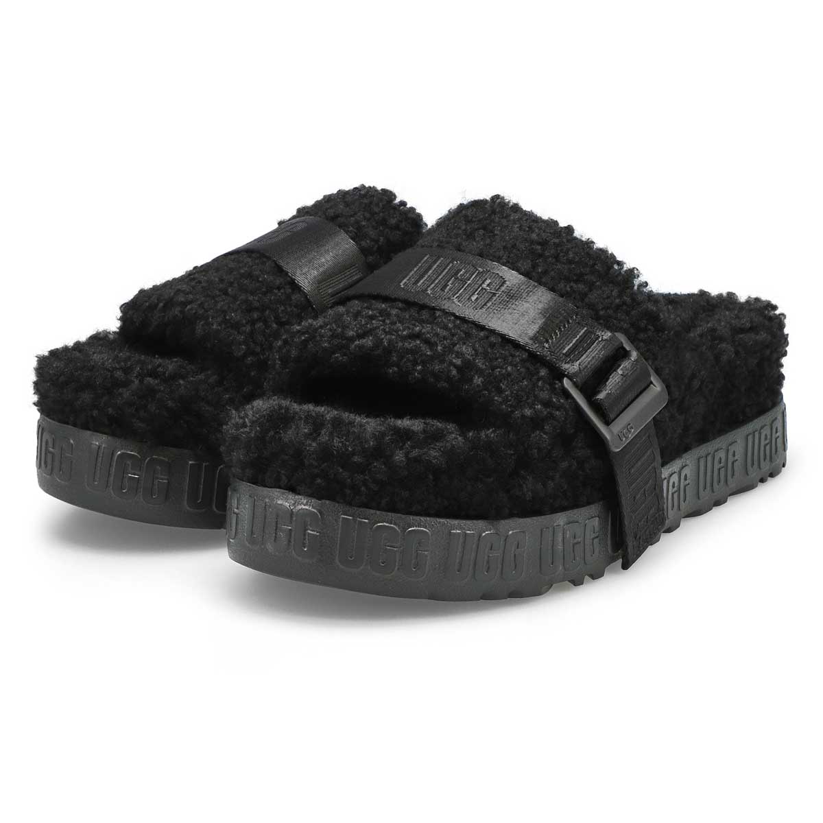 Women's Fluffita Sheepskin Slipper - Black