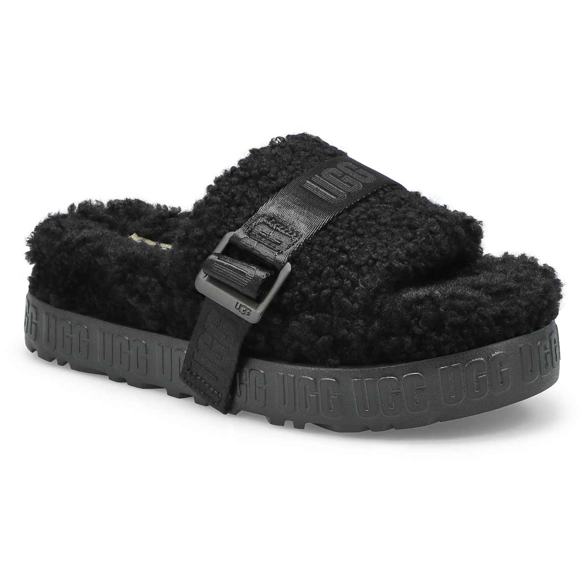 Women's Fluffita Sheepskin Slipper - Black