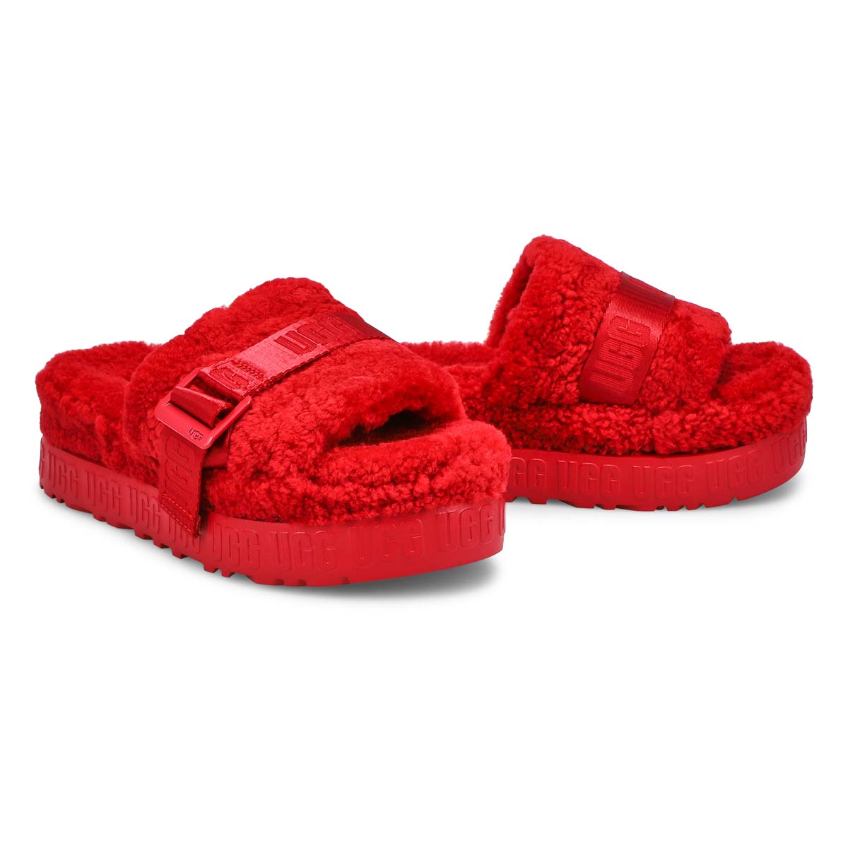 Women's Fluffita Sheepskin Slipper - Red