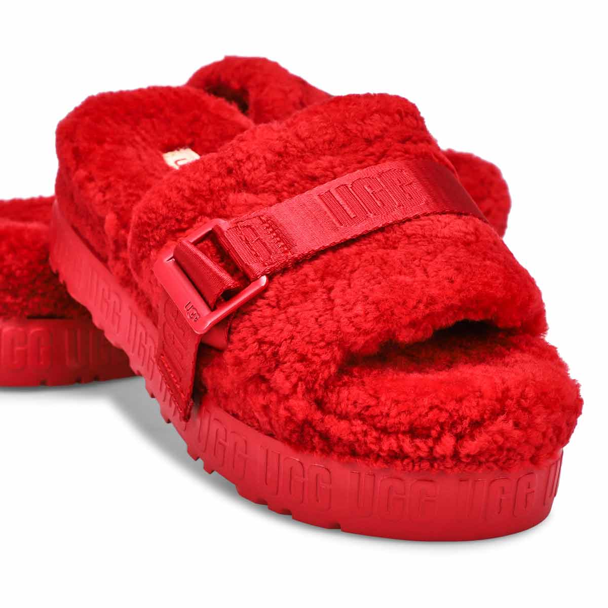 Women's Fluffita Sheepskin Slipper - Red
