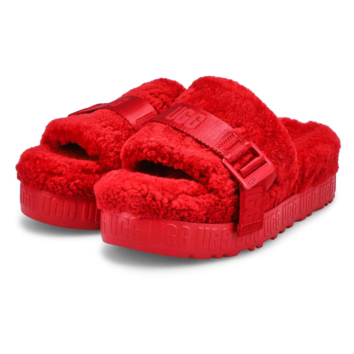 Women's Fluffita Sheepskin Slipper - Red