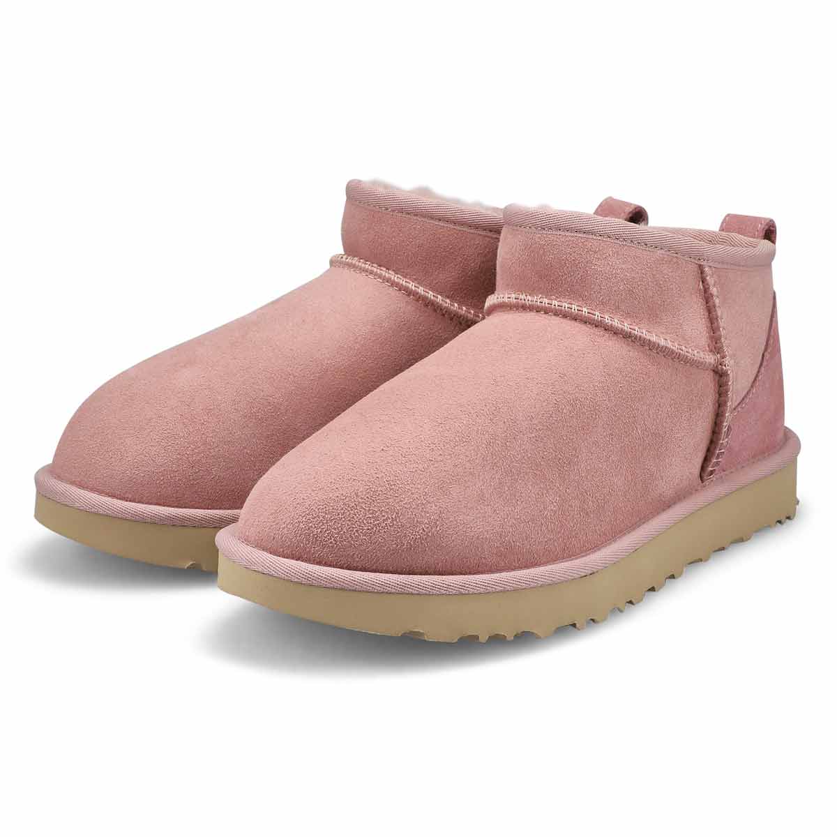 Botte CLASSIC ULTRA MINI, gris rose, femmes