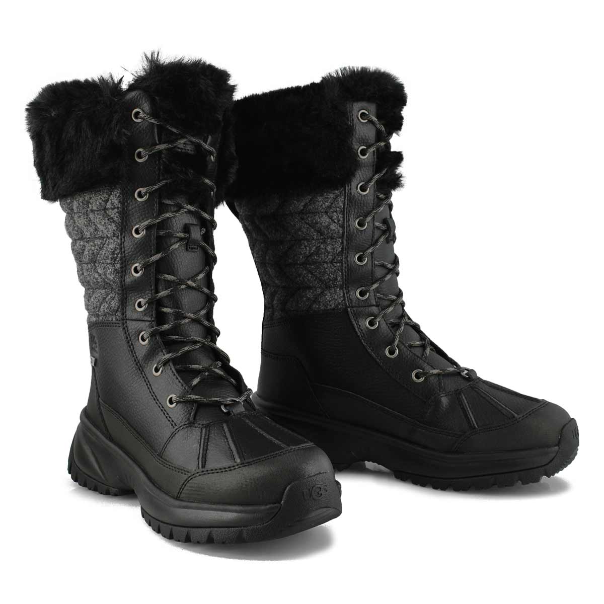 Women's Yose Tall Quilt Winter Boot - Black