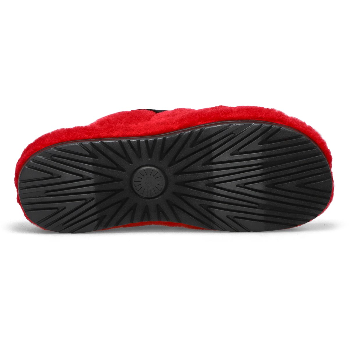 Pantoufle en mouton FLUFF YOU, rouge samba, hommes