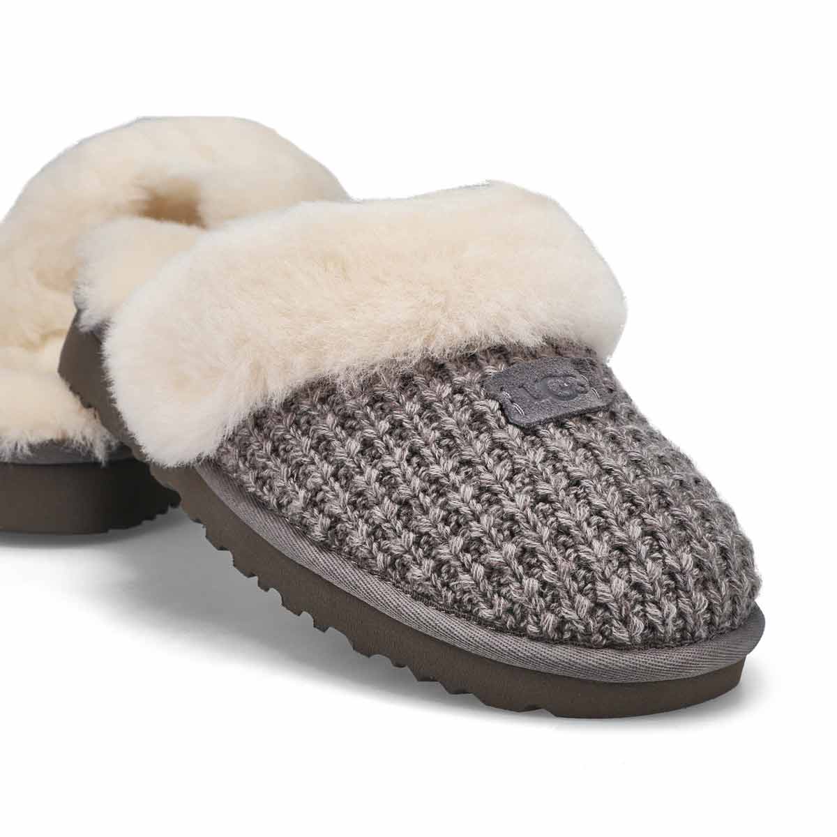 UGG Women's Cozy Slip On Slipper -Charcoal | SoftMoc.com