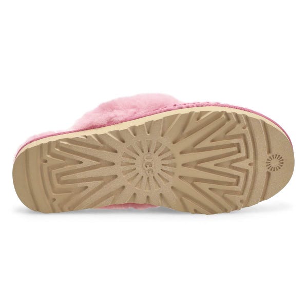 Pantoufle Cozy à enfiler pour femmes - orchidée poudrée
