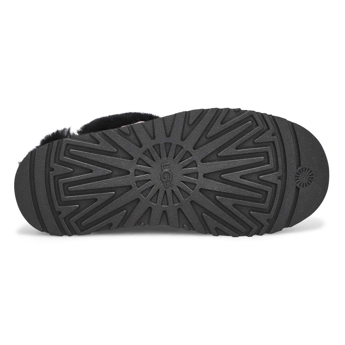 Women's Disquette Sheepskin Slipper - Black