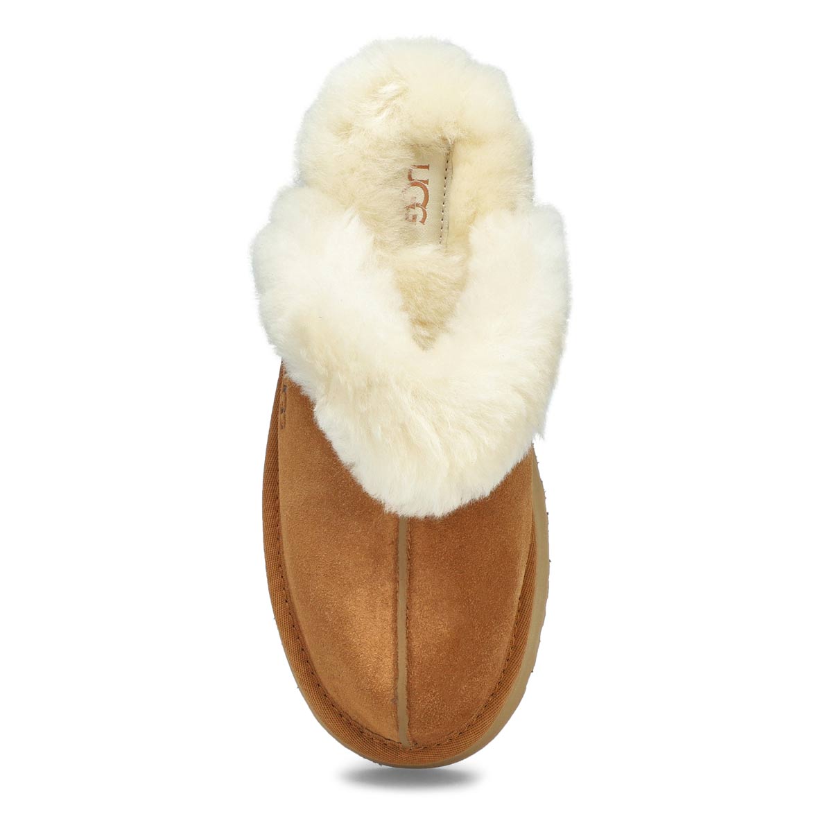 Women's Disquette Sheepskin Slipper - Chestnut