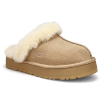 Pantoufle en peau de mouton DISQUETTE, sable, femmes