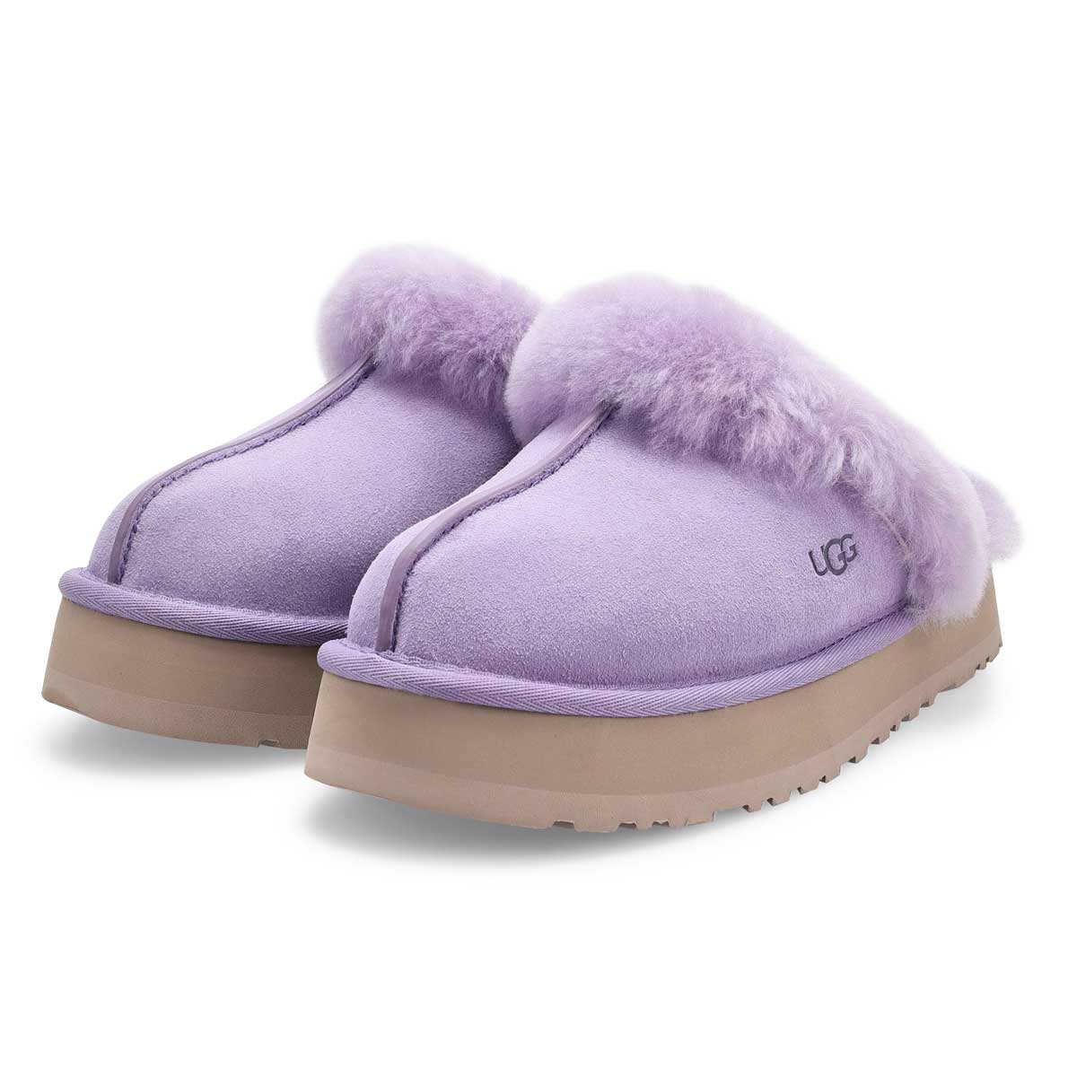 Women's  Disquette Sheepskin Slipper - Warm Lilac