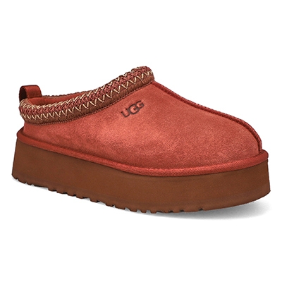 Lds Tazz Platform Slipper - Red Jasper