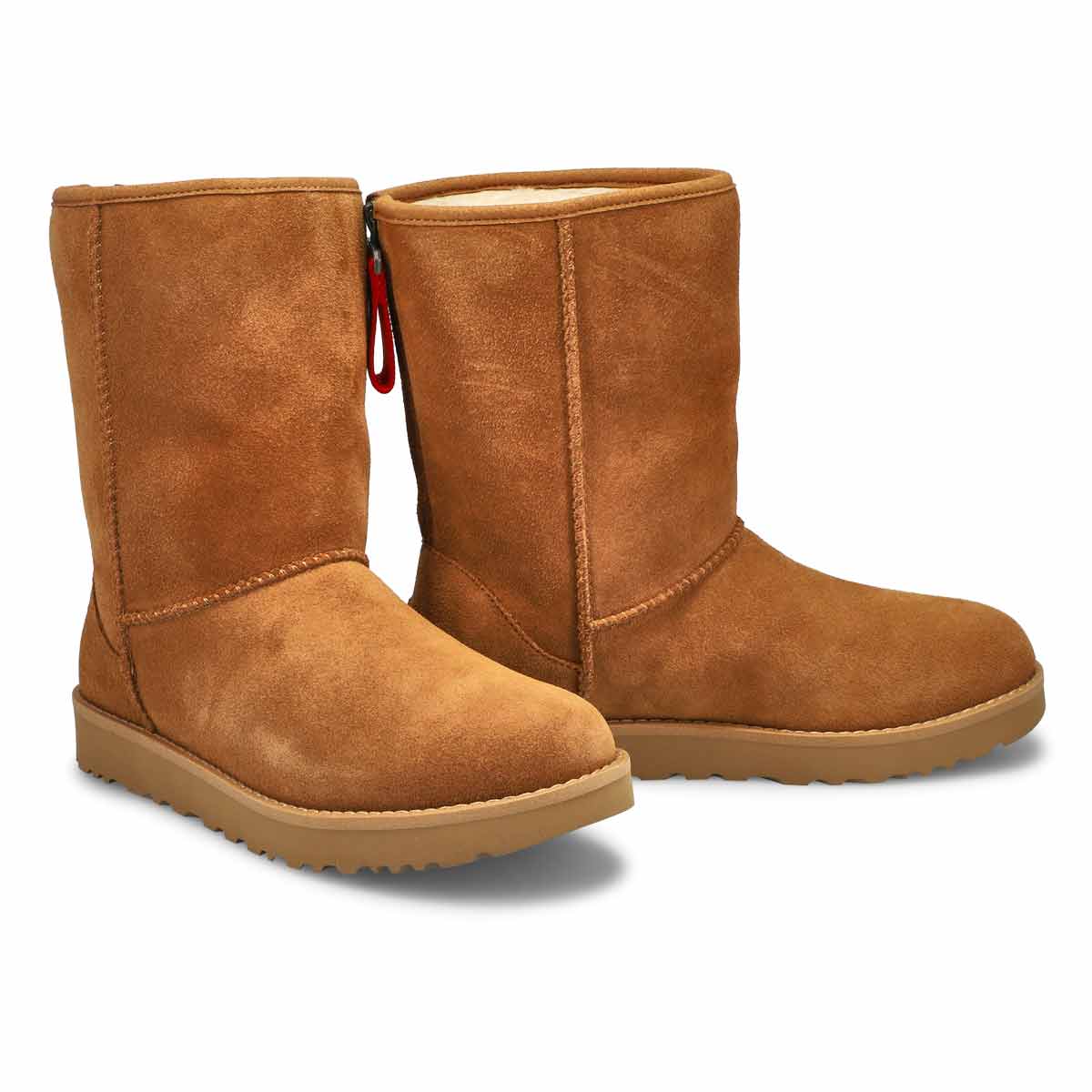 Bottes CLASSIC SHORT LOGO ZIP, femmes