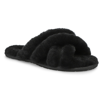 Pantoufle mouton Scuffita, noir, femme