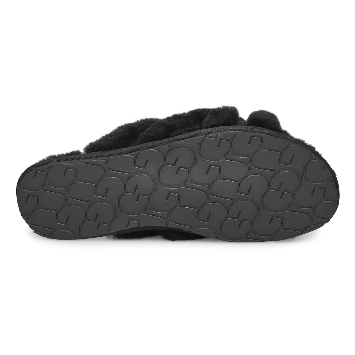 Pantoufles en peau de mouton SCUFFITA, noir, femme