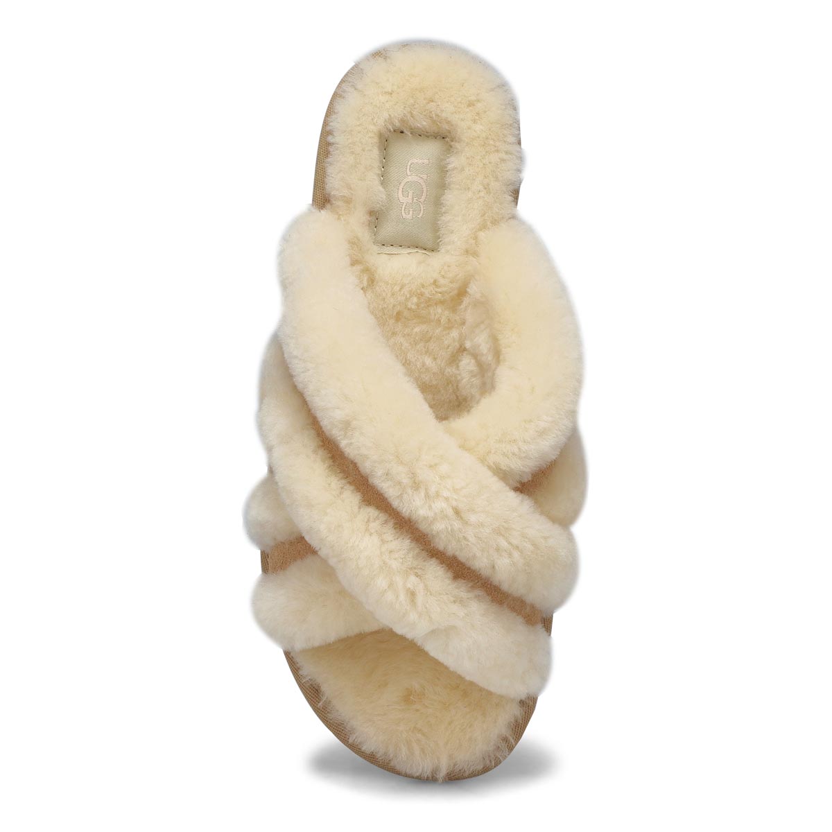 Pantoufle en peau de mouton SCUFFITA, sable, femme