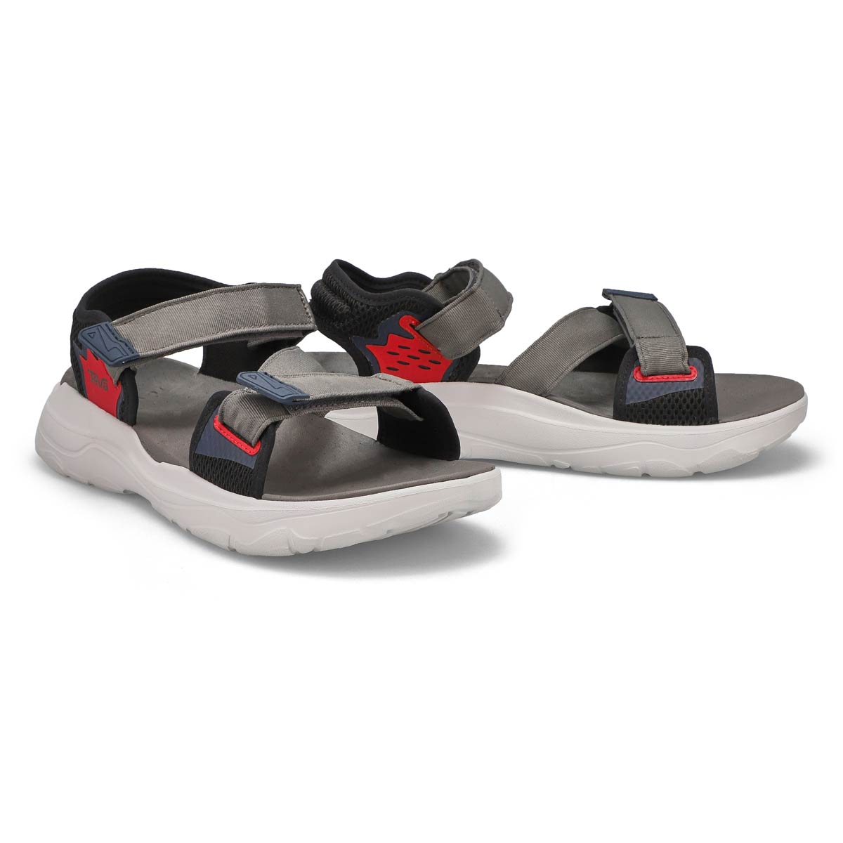 Sandale sport ZYMIC, gris/rouge, hommes