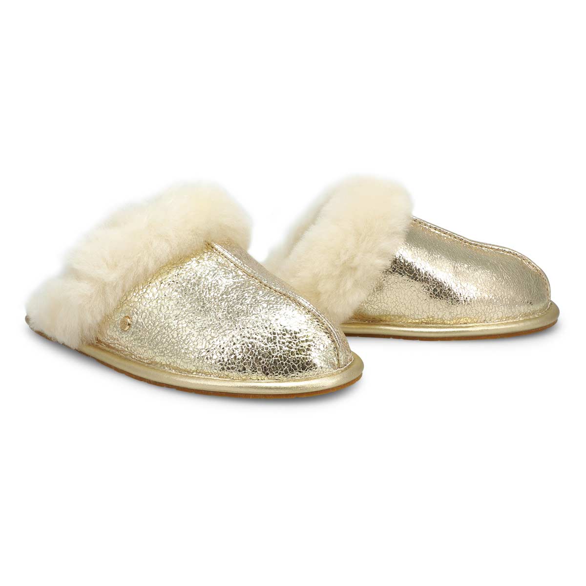 Pantoufle SCUFFETTE II METALLIC, or, femmes