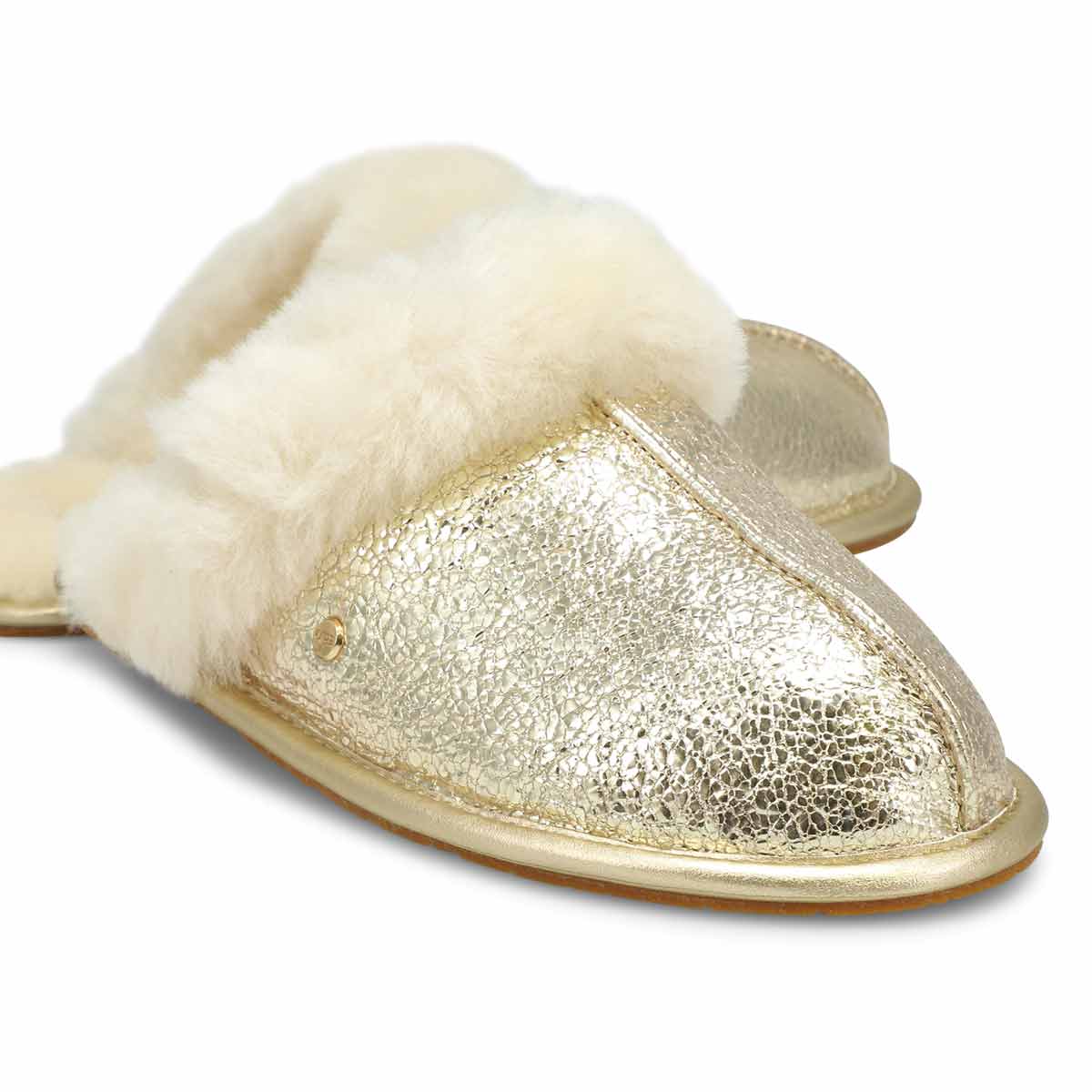 Pantoufle SCUFFETTE II METALLIC, or, femmes