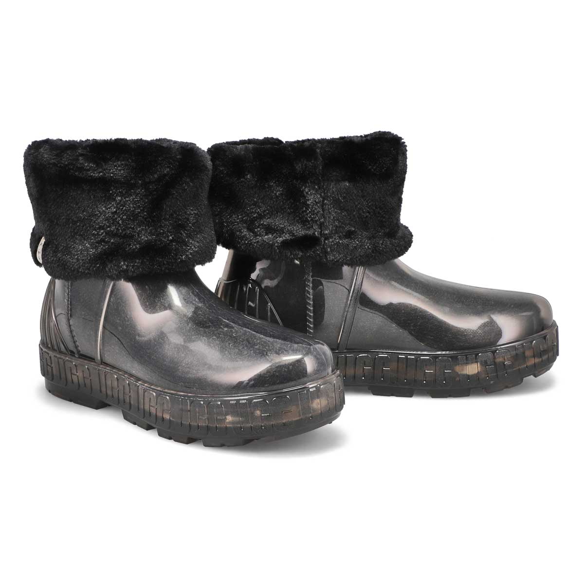 Botte de pluie DRIZLITA CLEAR, noir, femmes