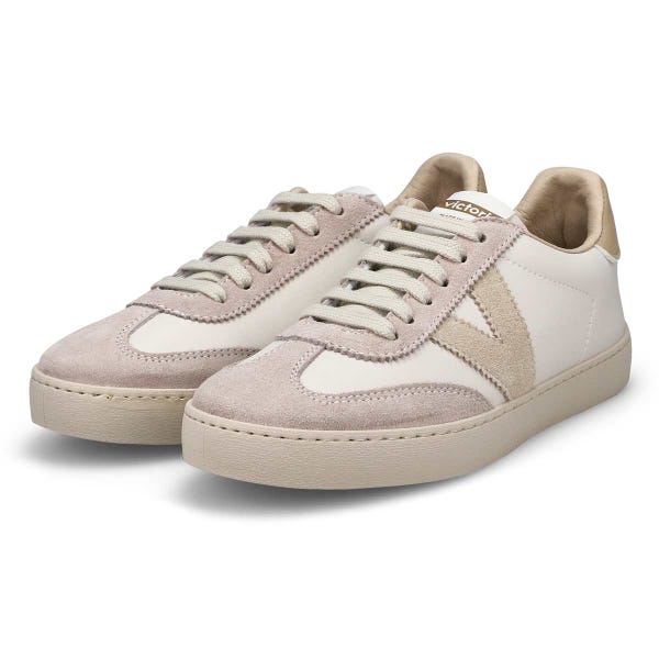 Baskets à lacets BERLIN CYCLE TOE, blanc/léopard, femmes