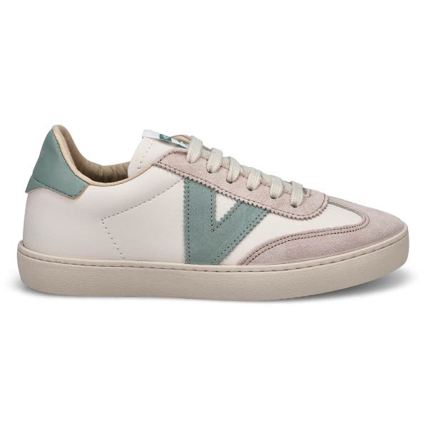 Baskets à lacets BERLIN CYCLE TOE, blanc/jade, femmes
