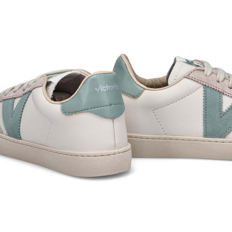 Baskets à lacets BERLIN CYCLE TOE, blanc/jade, femmes