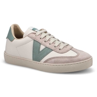 Women's  Berlin Cycle Toe Lace Up Sneaker - White/ Jade