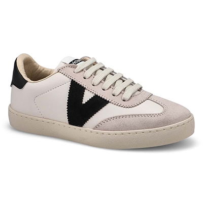Lds Berlin Cycle Toe Lace Up Sneaker - White/ Black