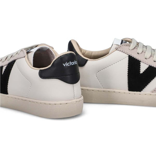 Baskets à lacets BERLIN CYCLE TOE, blanc/noir, femmes