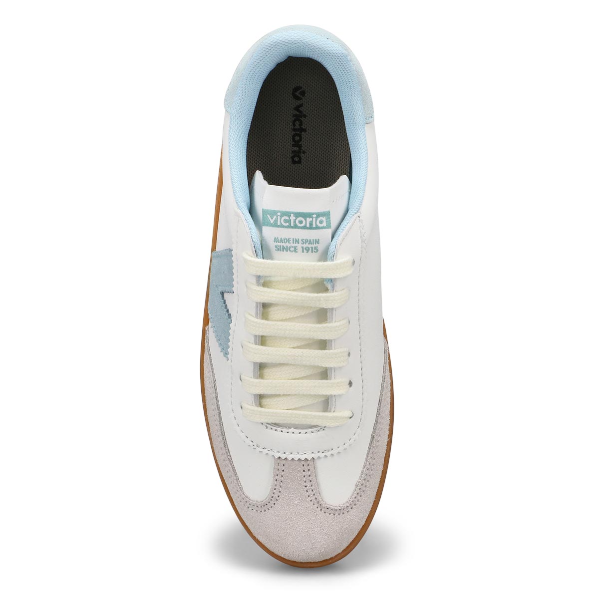 Women's Berlin Cycle Toe Lace Up Sneaker - White/ Celeste
