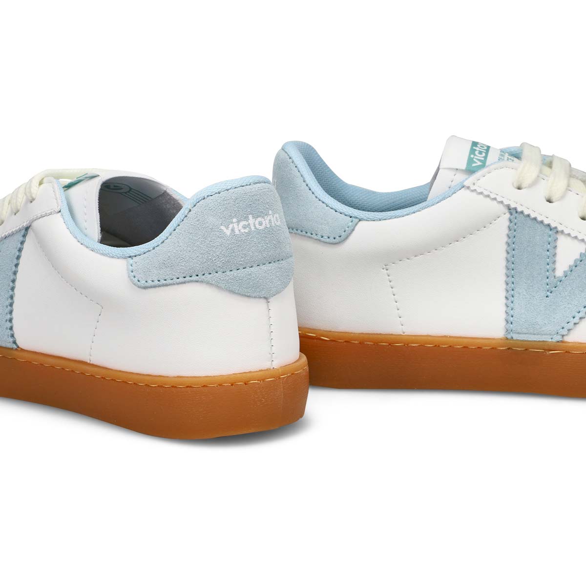 Women's Berlin Cycle Toe Lace Up Sneaker - White/ Celeste