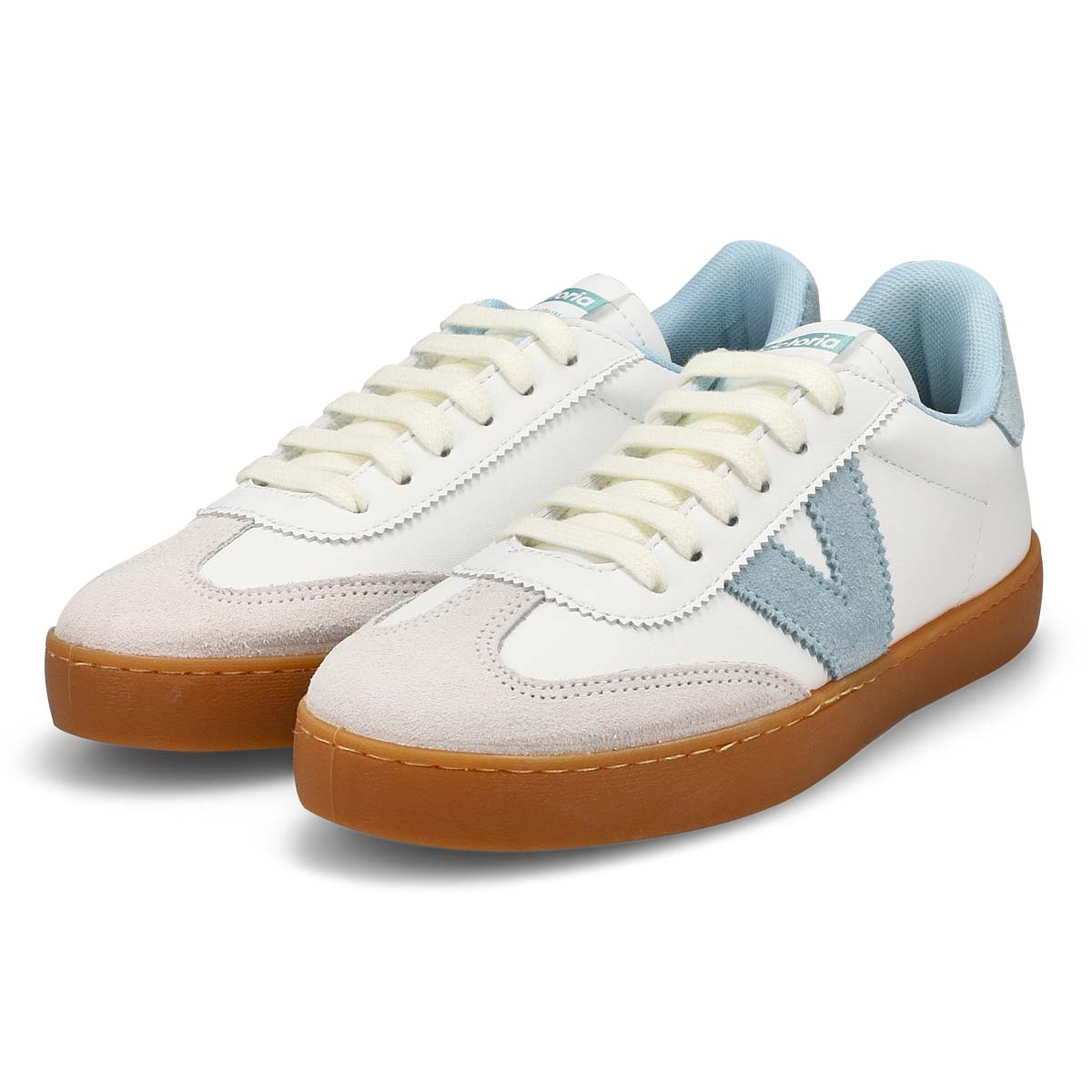 Women's Berlin Cycle Toe Lace Up Sneaker - White/ Celeste
