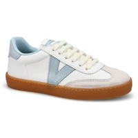 Women's Berlin Cycle Toe Lace Up Sneaker - White/ Celeste