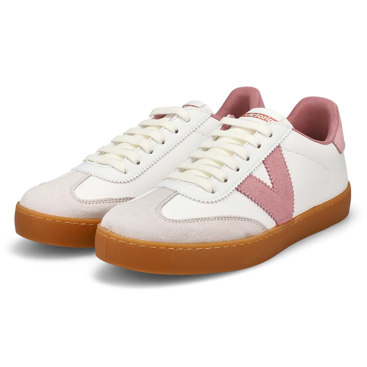 Women's  Berlin Cycle Toe Lace Up Sneaker - White/ Rosa