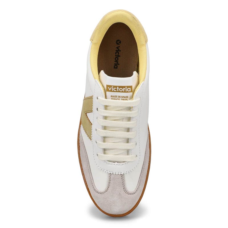 Women's Berlin Cycle Toe Lace Up Sneaker - White/ Trigo