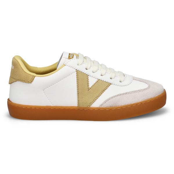Women's Berlin Cycle Toe Lace Up Sneaker - White/ Trigo