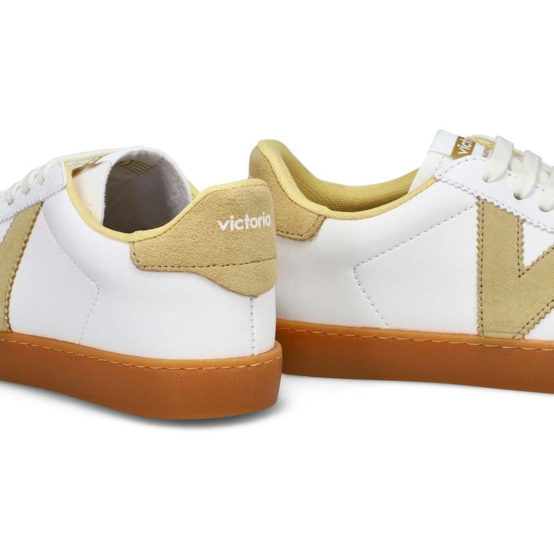 Women's Berlin Cycle Toe Lace Up Sneaker - White/ Trigo