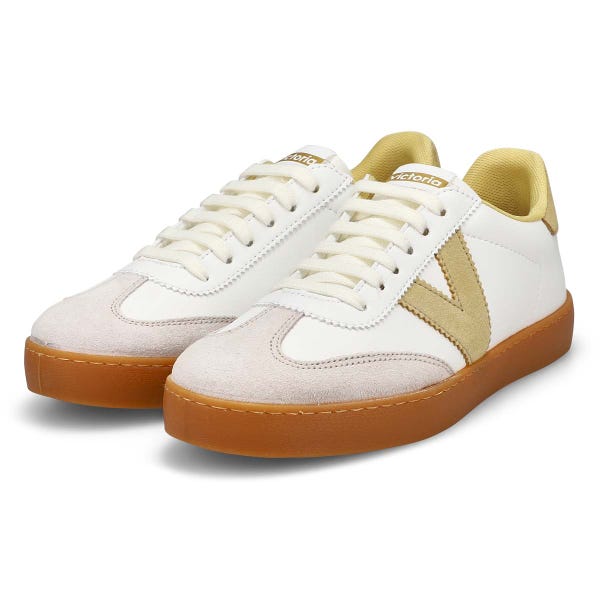 Women's Berlin Cycle Toe Lace Up Sneaker - White/ Trigo