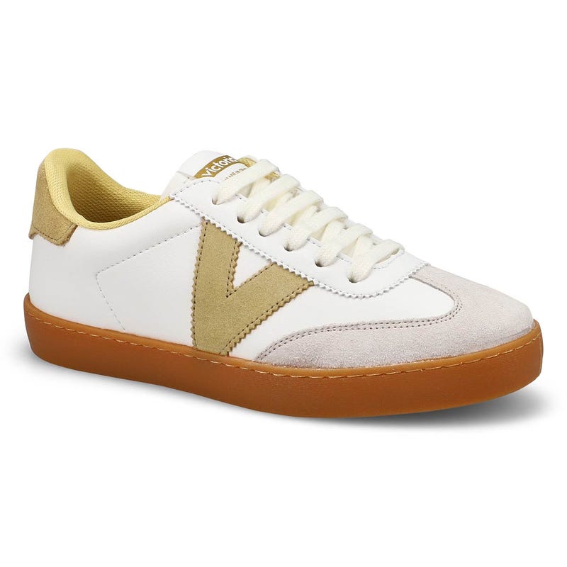 Women's Berlin Cycle Toe Lace Up Sneaker - White/ Trigo