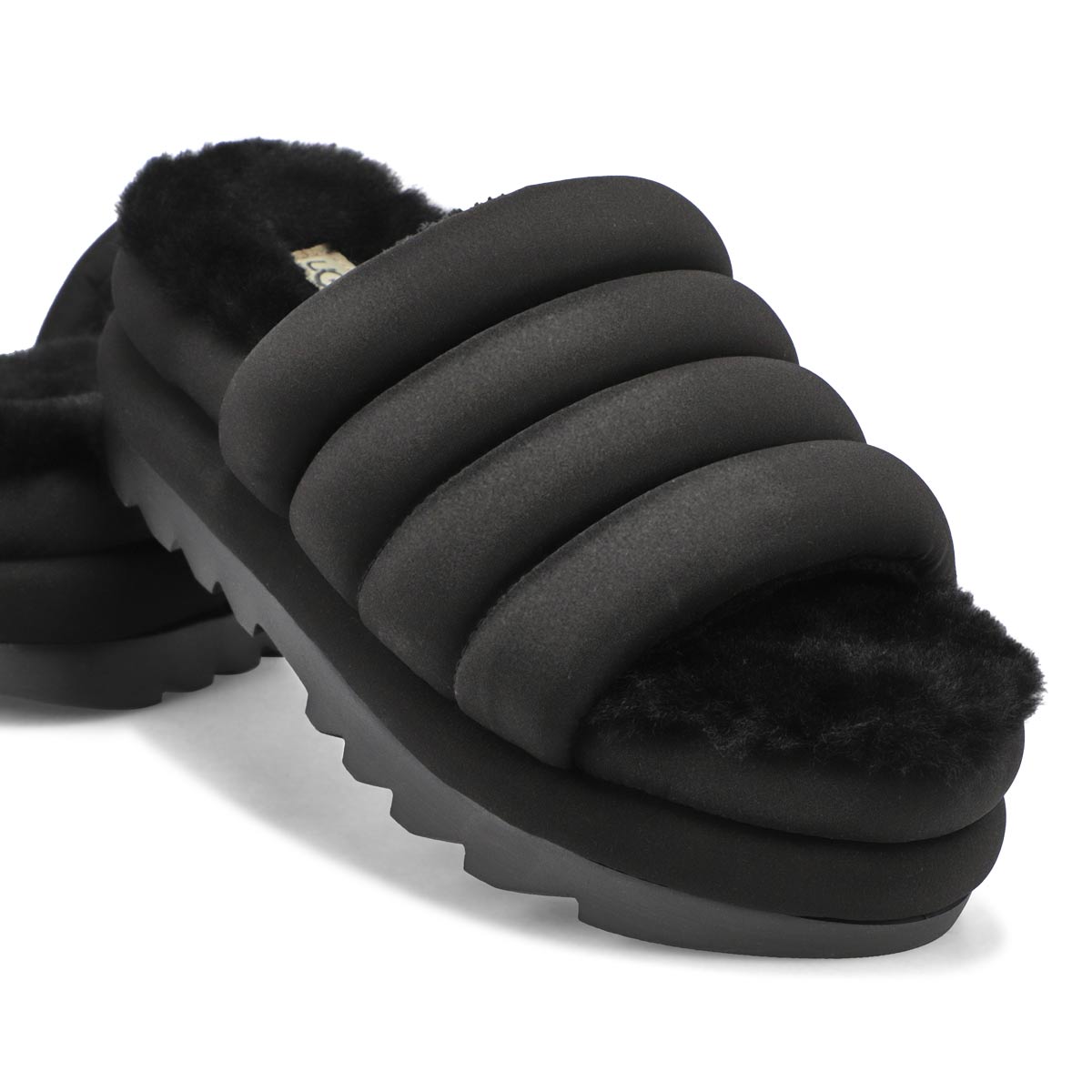 Women's Puft Slide Platform Sandal - Black