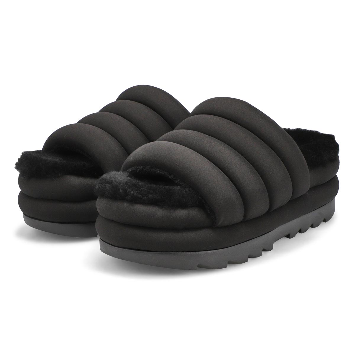 Women's Puft Slide Platform Sandal - Black