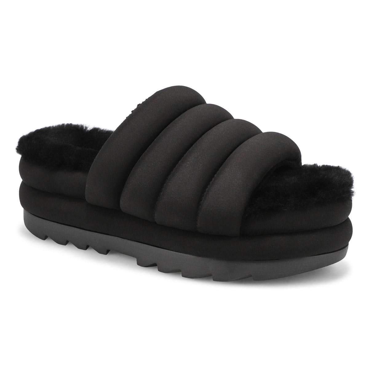 Women's Puft Slide Platform Sandal - Black