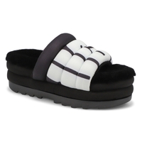 Women's Puft Slide Logo Platform Sandal  - Black