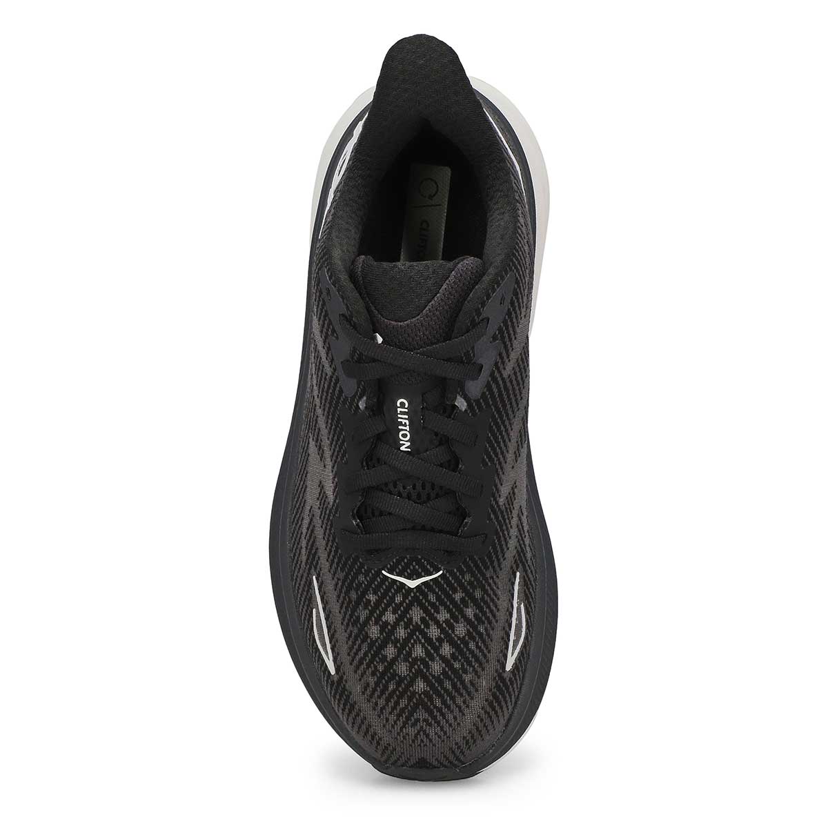 Women's Clifton 9 Lace Up Performance Runner - Black/White
