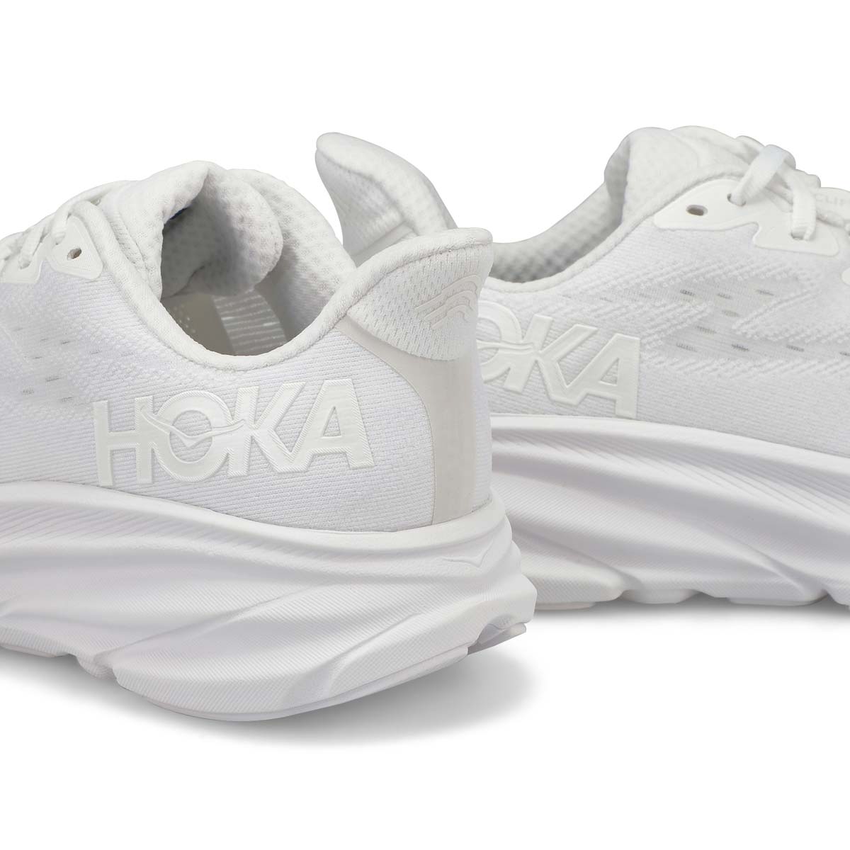 Women's Clifton 9 Lace Up Performance Runner - White/White