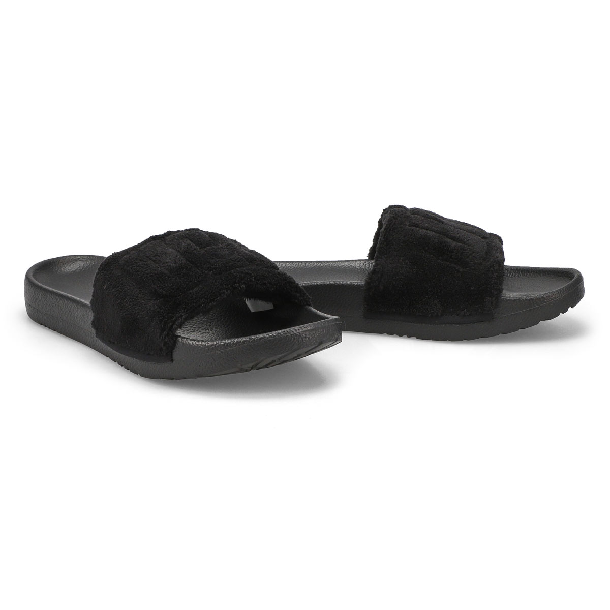 Women's Mahalia Casual Slide Sandal - Black Terry